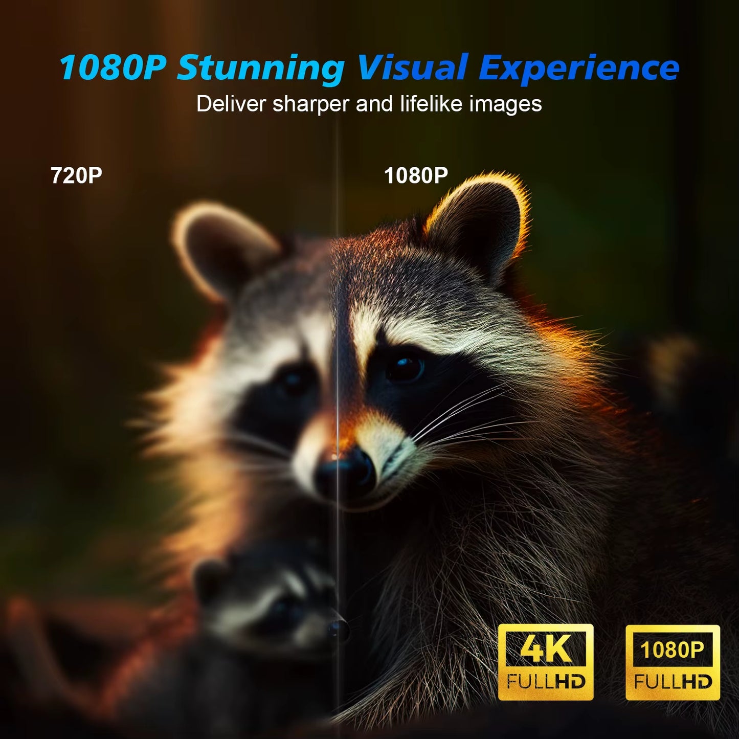 Transform Your Viewing Experience with the Android 11 4K Smart Projector - 580 ANSI Lumens, Full HD, Wifi6 & Voice Control for Ultimate Home Theatre