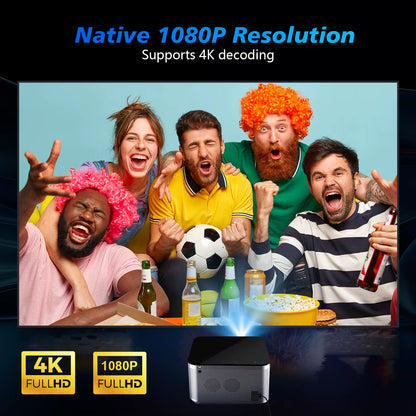 Transform Your Viewing Experience with the Android 11 4K Smart Projector - 580 ANSI Lumens, Full HD, Wifi6 & Voice Control for Ultimate Home Theatre
