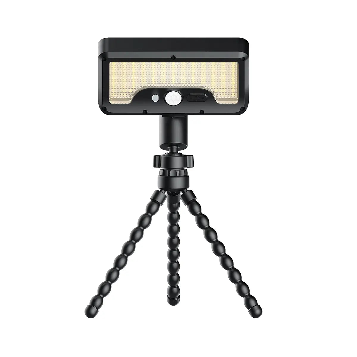 Illuminate Your Outdoors with 92 LED Solar Motion Sensor Lights - Adjustable Octopus Stand, USB & Solar Powered, 3 Smart Modes, IP65 Waterproof for Gardens and Gates