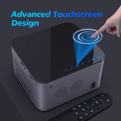 Transform Your Viewing Experience with the Android 11 4K Smart Projector - 580 ANSI Lumens, Full HD, Wifi6 & Voice Control for Ultimate Home Theatre